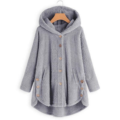 BABAKUD Fluffy Coats Autumn Winter Women Jackets Female Casual 2019 October New S Gray 
