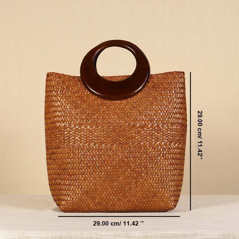 Babakud Handmade Featured Plait Retro Summer Handbag