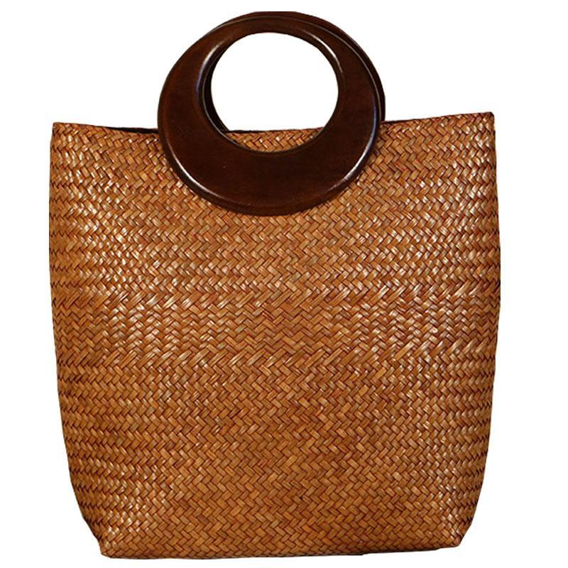 Babakud Handmade Featured Plait Retro Summer Handbag
