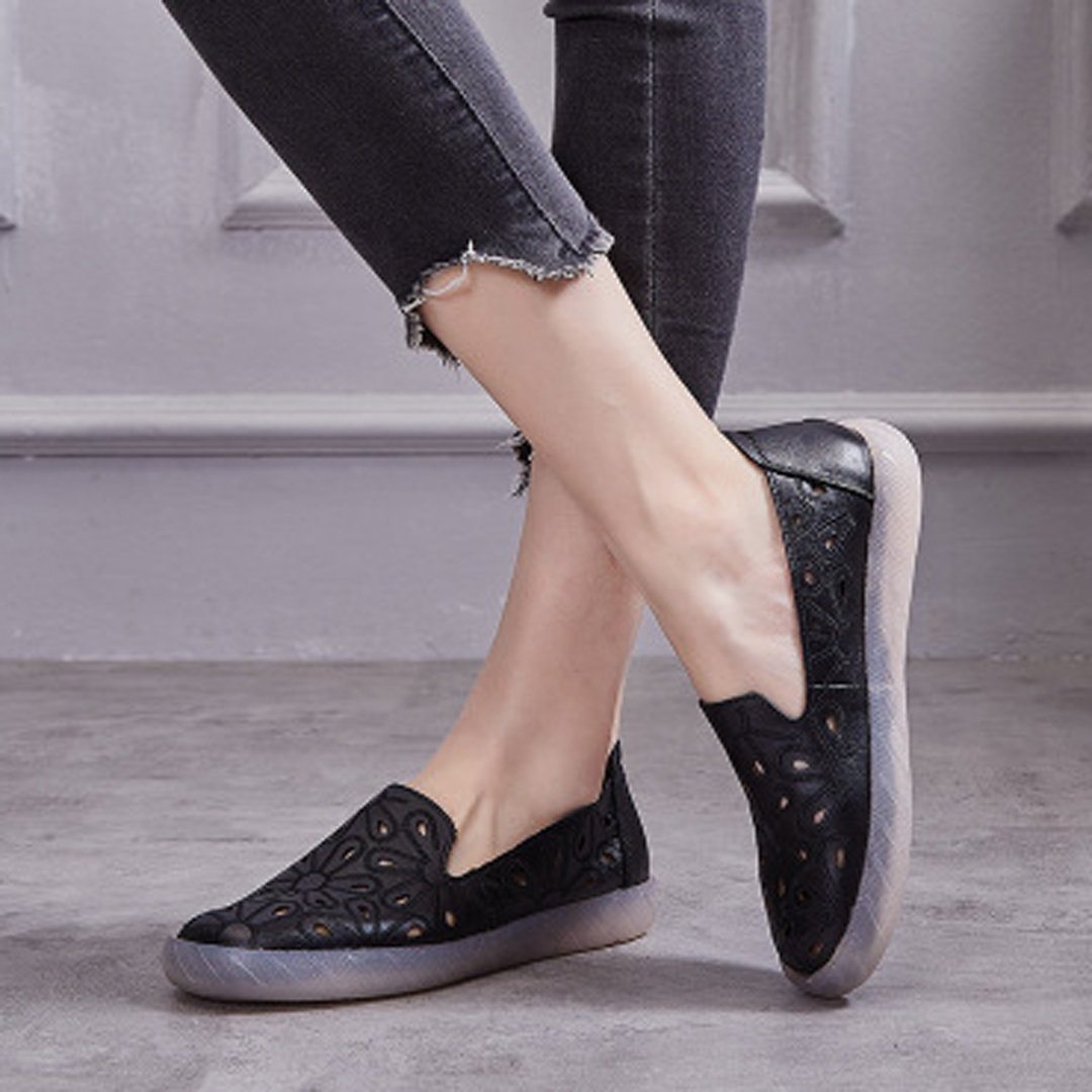 Babakud Hollow Out Casual Flats Loafers 35-41