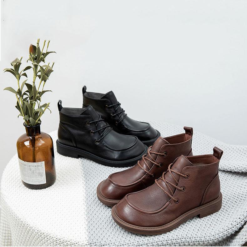 BABAKUD Lace-up Retro Big Toe Shoes Dec 2020-New Arrival 