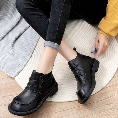 BABAKUD Lace-up Retro Big Toe Shoes Dec 2020-New Arrival 