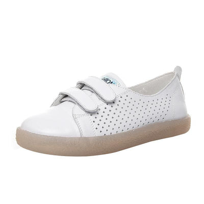 Babakud Leather Flat Soft Bottom Velcro Casual Shoes 34-41 2019 July New 