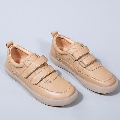 Babakud Leather Soft Bottom Flat Leather Casual Shoes 34-43 2019 July New 34 Apricot 