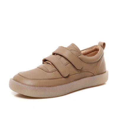 Babakud Leather Soft Bottom Flat Leather Casual Shoes 34-43