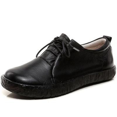 Babakud Leather Soft Bottom Lace up Casual Shoes 35-41