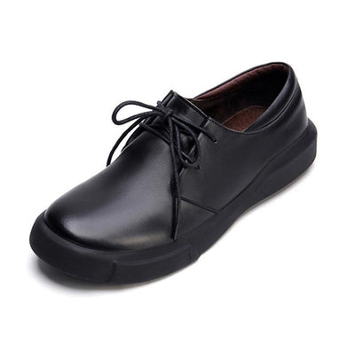 Babakud New Leather Flat Bottom Leather Casual Shoes 34-41