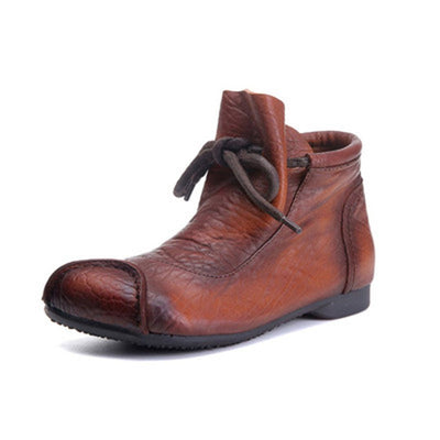 BABAKUD Original Handmade Leather Sewing Lace Up Boots 2019 August New 