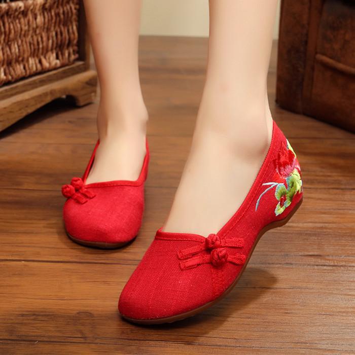 Babakud Retro Comfortable Embroidered Women Shoes 34-41 2019 Jun New 