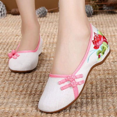 Babakud Retro Comfortable Embroidered Women Shoes 34-41 2019 Jun New 
