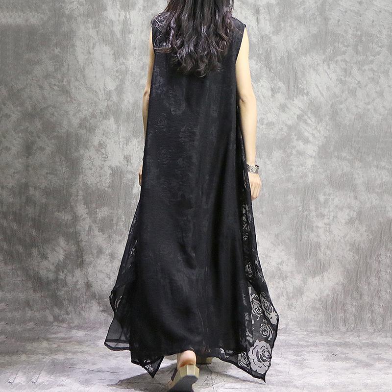 Babakud Silk Cotton Retro Long Sleeveless Dress 2019 Jun New 