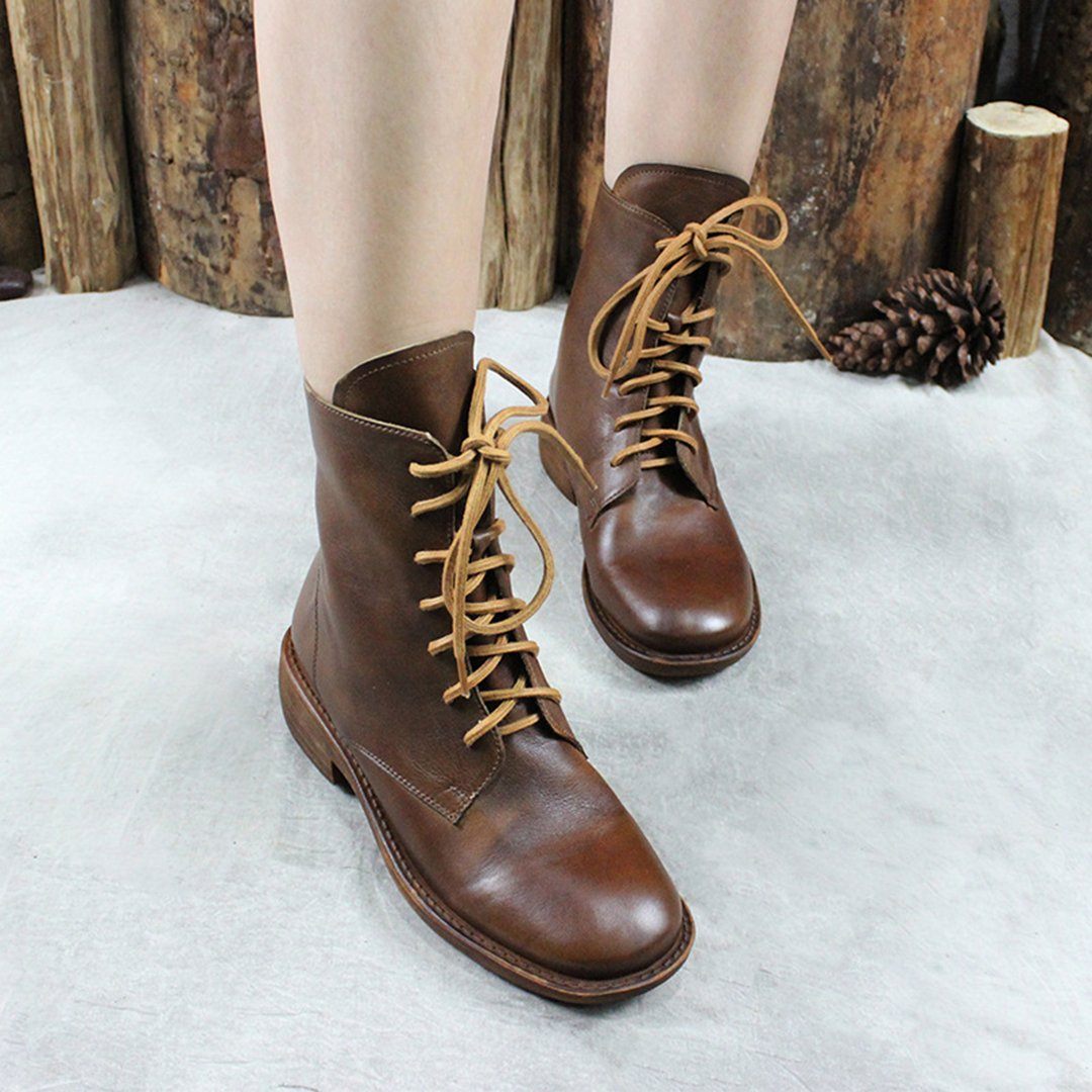 Babakud Solid Leather Original Handmade Comfy Martin Boots