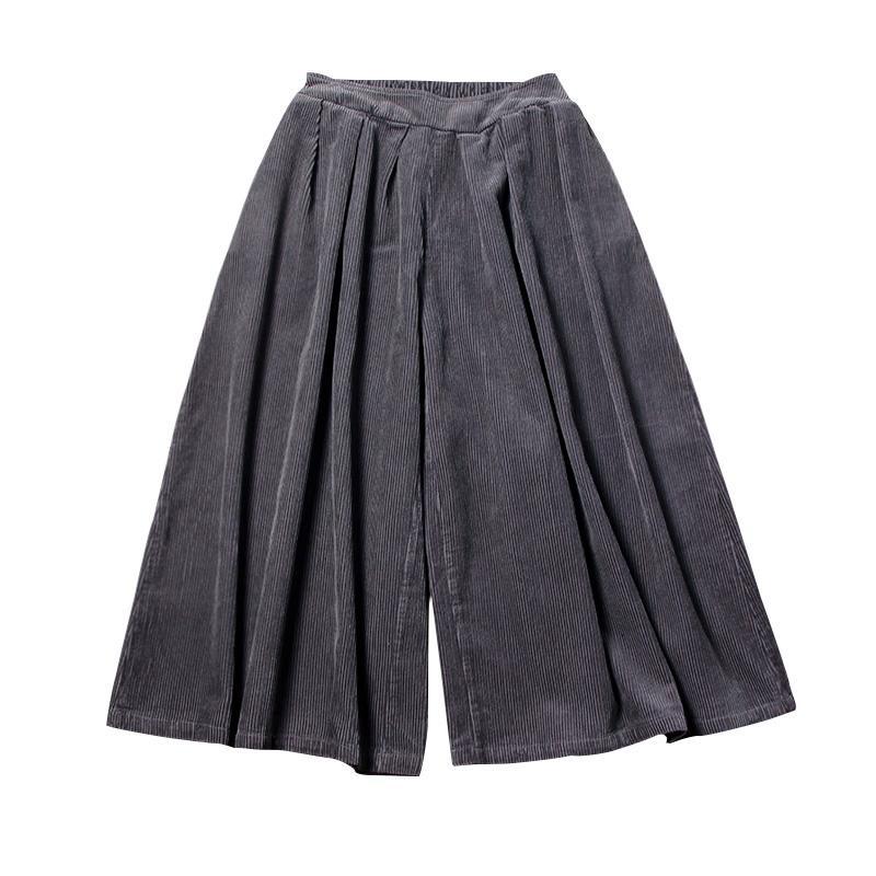 BABAKUD Spring Autumn Loose Trousers Retro Corduroy Wide Leg Pants 2019 August New 
