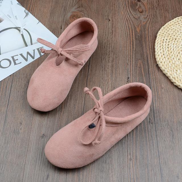 BABAKUD Spring Cotton Linen Retro Flat Casual Shoes 2019 October New 35 Pink 