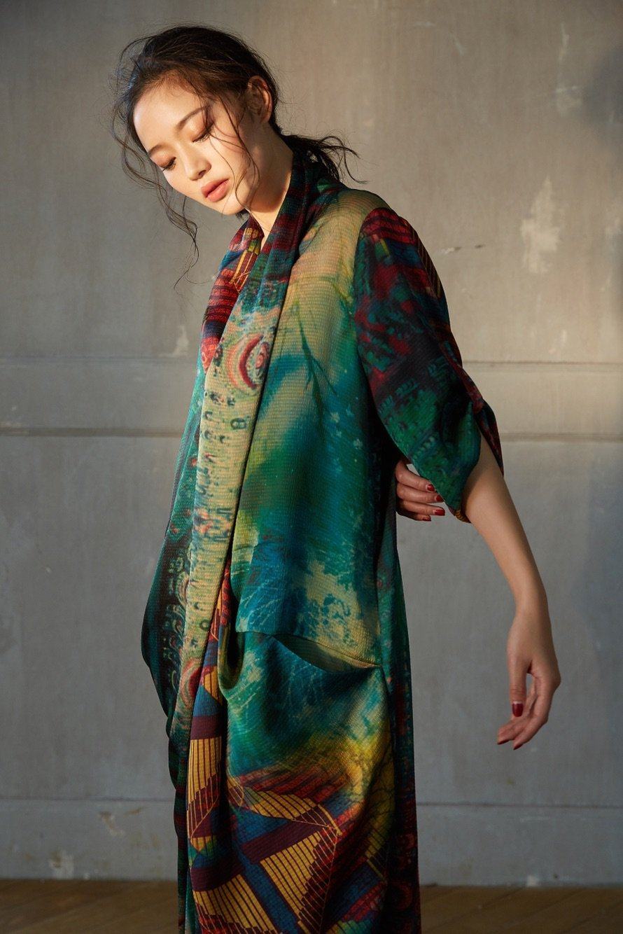 Comfortable Loose Vintage Fashion Silk Dress