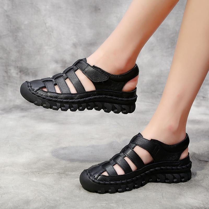 Babakud Summer Handmade Sports Casual Sandals 2019 Jun New 35 Black 