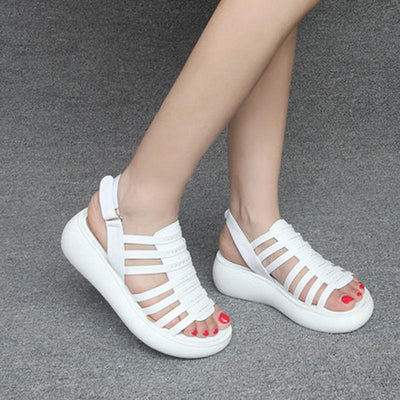 Babakud Summer Leather Wedge Comfortable Bottom Sandals 2019 July New 