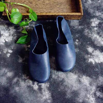 BABAKUD Vintage Comfortable Leather Handmade Women's Shoes 34-41