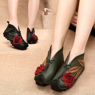 BABAKUD Vintage Handmade Ethnic Flat Velvet Spring Autumn Women's Shoes 2019 October New 35 Green 