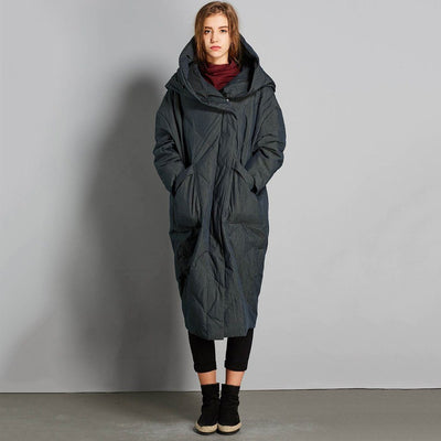 Babakud Winter Down Solid Hooded Coat With Pockets 2019 October New 