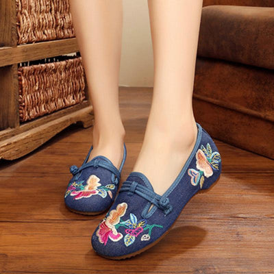 Babakud Women New Embroidery Cloth Shoes 34-41 2019 Jun New 