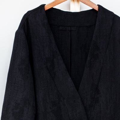 BABAKUD Women Spring Autumn Solid Linen V-Neck Coat 2019 August New 
