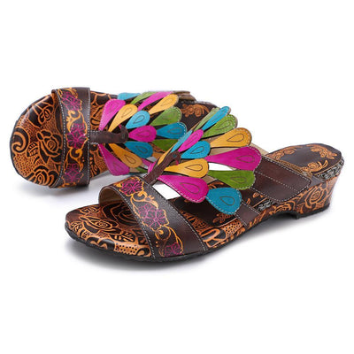 Bohemian Retro Handmade Comfortable Casual Sandals Slippers 36-42
