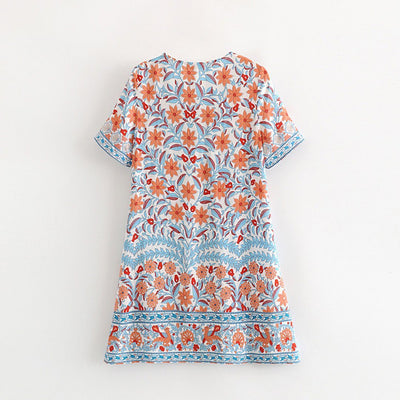 Buttons-up front Floarl Dress For Women May 2020-New Arrival 