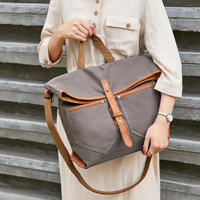 Canvas Bag Shoulder Capacity Handbag