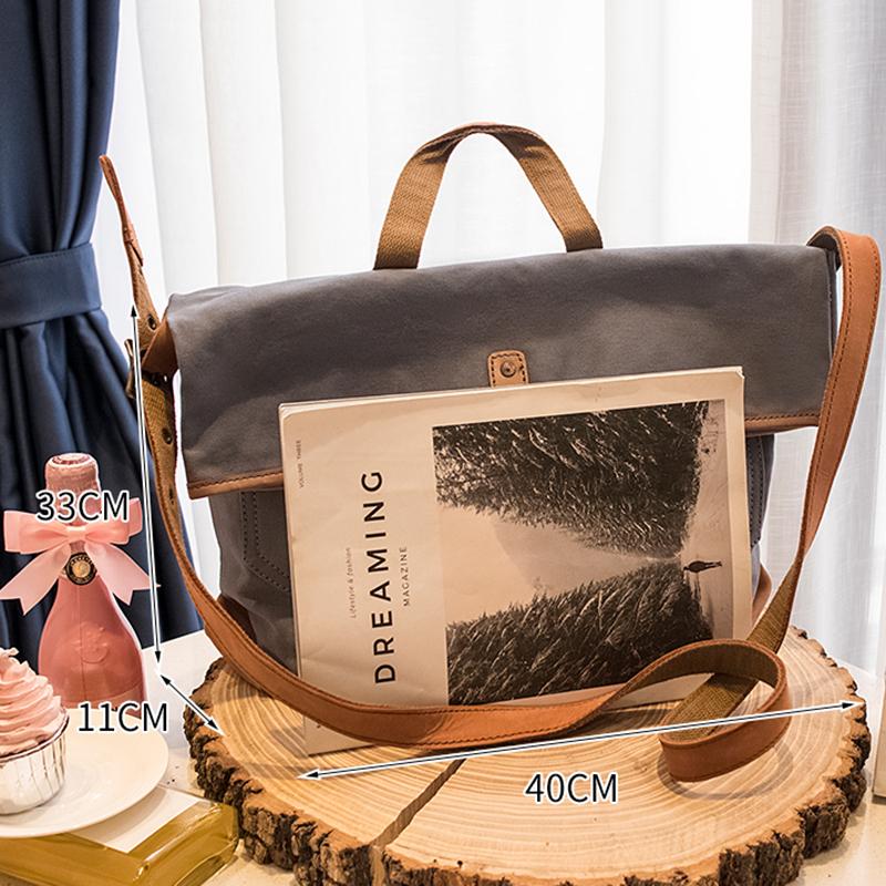 Canvas Bag Shoulder Capacity Handbag