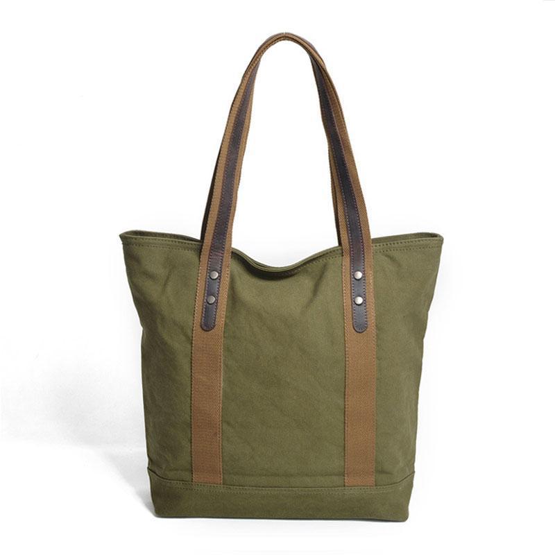 Canvas Handbag Casual Retro Shoulder Bag Shopping Bag - Babakud