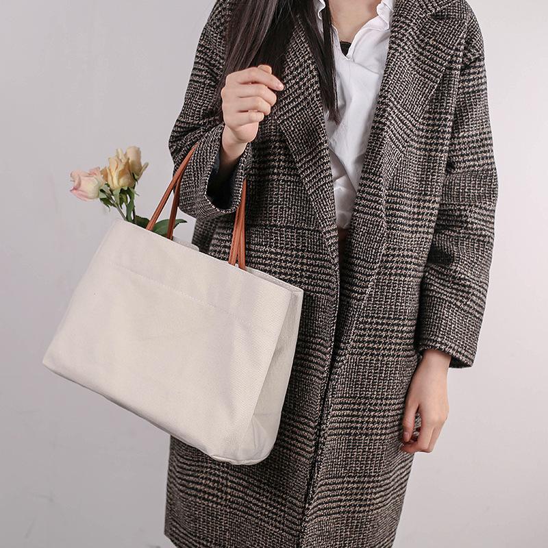 Canvas Large Capacity Shopping Bag Tote Bag July 2020-New Arrival 