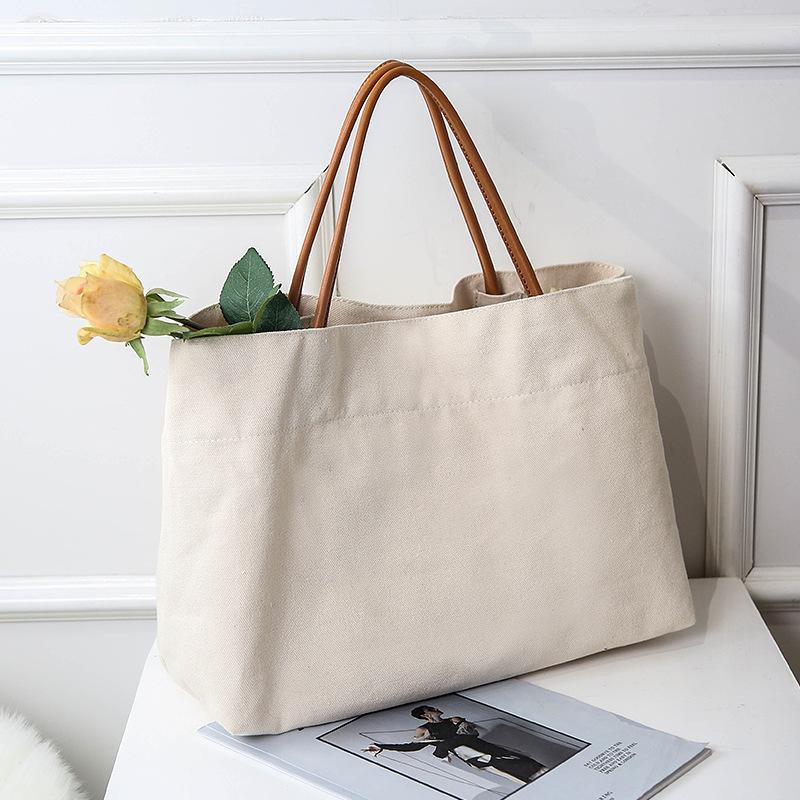 Canvas Large Capacity Shopping Bag Tote Bag