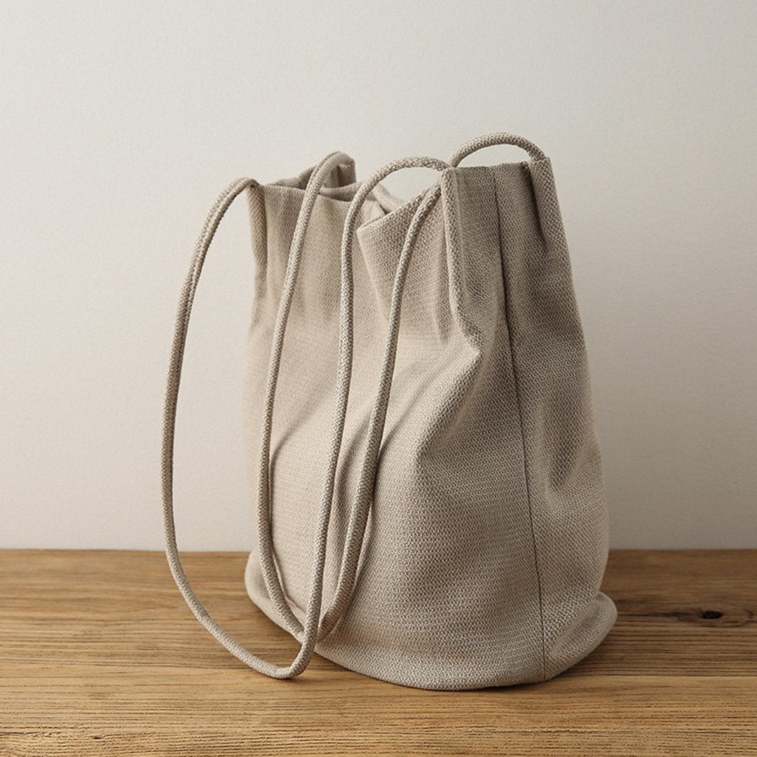 Canvas Simple Shoulder Bag For Women ACCESSORIES One Size Light Khaki 