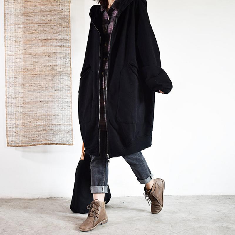 Casual Loose Large Size Hooded Thick Lazy Autumn Jacket