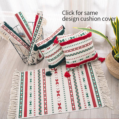 Christmas Gift Nordic Tassel Mats Floor Mats Home Linen 