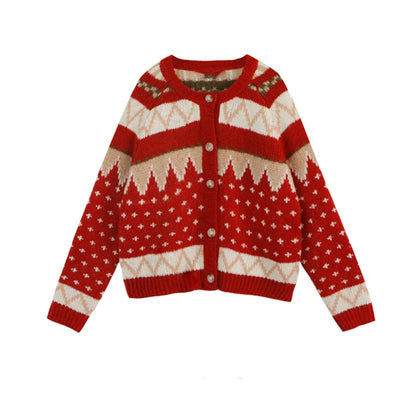 Christmas Retro All-match Thick Cardigan Sweater Dec 2020-New Arrival 