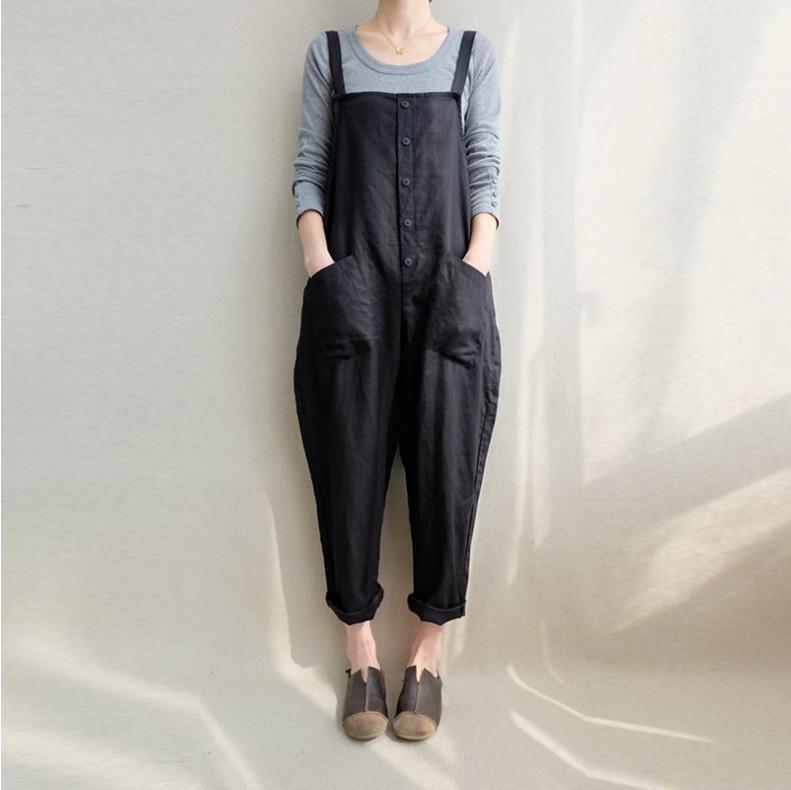 Comfortable Solid Soft Pockets Casual Jumpsuits S-5XL