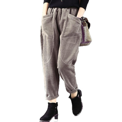 Corduroy Casual Pants Autumn And Winter New Retro Carrot Pants OCT 