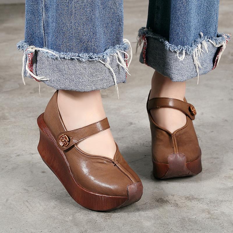 Cotton And Linen Casual Slope With Shallow Mouth Shoes September 2020 new arrival 
