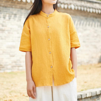 Cotton And Linen Comfortable Blouse May 2021 New-Arrival 