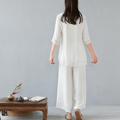 Cotton And Linen Suit September 2020 new arrival 