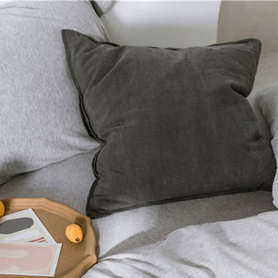 Cotton Linen Backrest Pillow Cushion Pillowcase Home Linen 
