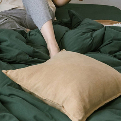 Cotton Linen Backrest Pillow Cushion Pillowcase