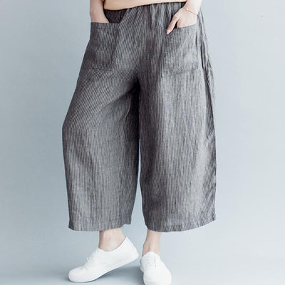 Cotton Linen Wide Leg Pants Casual Pants March-2020-New Arrival 
