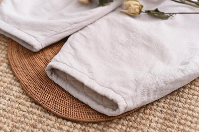 Cotton Linen Winter Warm Pants
