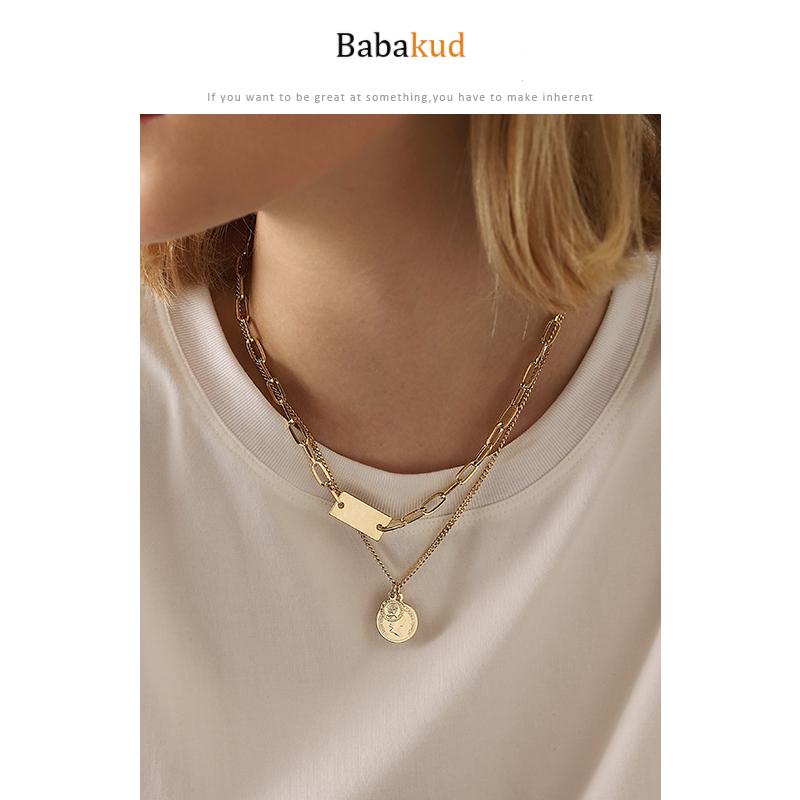 Double Clavicle Chain Neck Jewelry Necklace