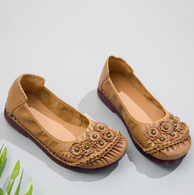 Ethnic Casual Soft Bottom Retro Shoes 35-41