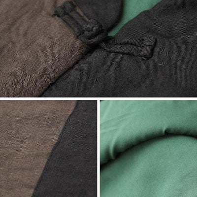 Ethnic Retro Winter Cotton Padded Linen Coat Dec 2021 New Arrival 