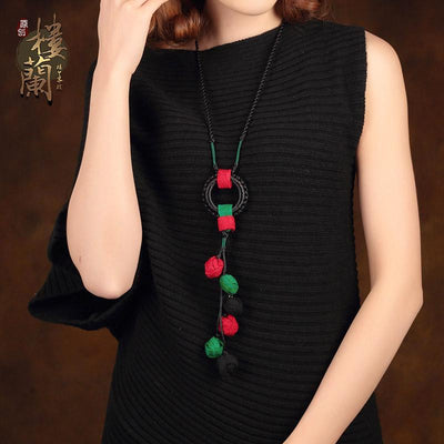Ethnic Style Necklace Chinese Style Handmade Jewelry